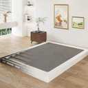 3 Inch California King Box Spring Low Profile, Heavy Duty Metal Cali King Box Spring Bed Base with Fabric Cover, Mattress Foundation, Noise Free, Easy Assembly