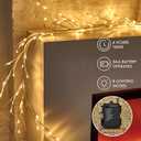 Birch Vine with Lights with Timer 6ft 72LED, Artificial Tree for Walls Birch Twig for Room Decor Mantle Fireplace Holiday Christmas Decorations Birch Branches - Battery Operated (White)