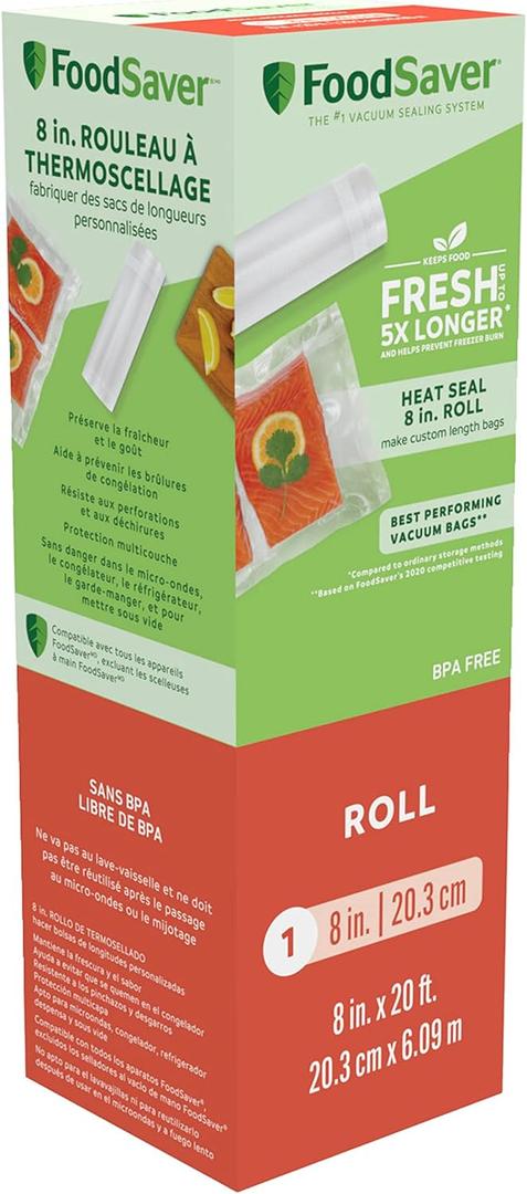 FoodSaver 8" x 20' Heat-Seal Roll