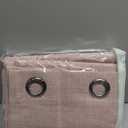 MIULEE Linen Texture Curtains for Bedroom Solid 100% Blackout Thermal Insulated Pink Curtains Grommet Room Darkening Curtains/Draperies for Living Room Nursery 52x84 Inch (2 Panels)