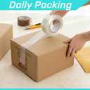 6 Rolls Filament Strapping Tape, 2'' x 60yds x 5.5mil Reinforced Fiberglass Tapes, Heavy-Duty Packing Tape for Shipping, Moving, Industrial, No Residue, Water-Proof