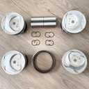 4X +0.50 MM oversize Piston & Rings Compatible with Hyundai Sonata Kia Sorento Optima 2.4L Replacement for 23040-2G500, 23410-2G500, 23410 2G501, 234102G501 (Oversize +0.50MM)