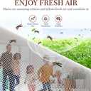 Yotache Screen Doors with Magnets Fit Doors 34 x 78, Screen Size 36" x 79" Heavy Duty Door Net Enjoy Fresh Air, White