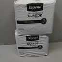 Depend Incontinence Guards/Incontinence Pads for Men/Bladder Control Pads, Maximum Absorbency, 104 Count (2 Packs of 52), Packaging May Vary (One Size)