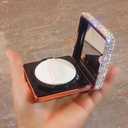 Bestbling Bling Rhinestone Air Cushion Compact Container 0.17/0.7 oz Capacity Empty Foundation Makeup Powder Puff Box Case Refillable Container with Puff for DIY Travel Trip (Silver)