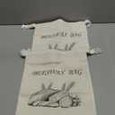 2-Pack Reusable Beeswax Bread Bags for Sourdough & Homemade BreadCotton Waxed Bags Keeps Fresh Longer(Ivory Loaf)