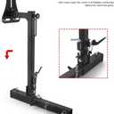 Adjustable RV Spare Tire Carrier Mount for Vans SUVs and Motorhomes, Fits 16" to 24" Wheels, Hitch with 2 Inch Receiver - Spare Tire Carriers