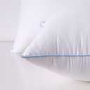 2 x Pillows Set of 2, Fluffy Down Alternative Bed Pillow Cotton Cover, White, King Size 20x36