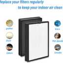 BKJ-33 True HEPA FilterReplacement For COLZER BKJ-33 3 IN 1 True HEPA Composite FilterPremium HI3 True HEPA Filter, High Efficiency Aotivated Carbcn and Pre-Filter, 2-Pack