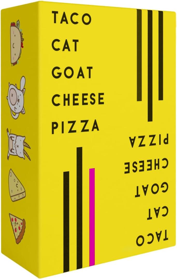 Taco Cat Goat Cheese Pizza Card Game  Wildly Entertaining & Easy To Learn - Great for Adults, Teens, Kids and Families - Card Games and Board Games for Family Game Night - 10 Min, Age 7+, 2-8 Players