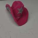 Womens Cowboy Hat Rhinestone Star Cowgirl Cap Wide Brim Diamond Western Hat Wedding Costume Party Accessories 57