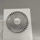 Zuvas Desk Fan Battery Operated Fan Rechargeable 180Tilt Folding Personal Fan Ultra Quiet Small Portable 3 Speed Adjustable Strong Wind Fan For Office Bedroom Home Desktop Camping (White)