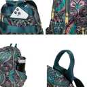Pealwel Mini Backpack Purse for Women,Small Nylon backpacks for Ladies Backpacks Women Anti Theft Travel Bag (Bohemian)