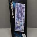 AULA Keyboard, F2088 Pro 108 Keys Purple Mechanical Red Switches Keyboard with RGB Rainbow Backlit, Removable Upper Cover,Aesthetic Media Control Knob Programmable USB Wired Keyboards for MAC PC Gamer