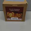 Lulu Home Christmas Lighted Boxes, Set of 3 60 LED Light Up Decor Outdoor, Light Up Christmas Boxes Present Decorations Outdoor Yard (clear)