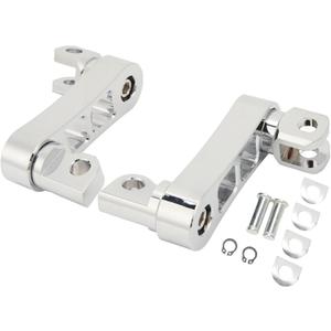 Yosoo Health Gear Aluminum Motorcycle Foot Peg Bracket, Adjustable Passenger Footpegs, 360, Universal Fit, Electroplated, Touring Motorcycle, Front and Rear