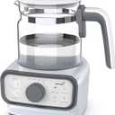 GROWNSY Baby Instant Warmer, Glass Water Boiler with Accurate Temperature Control for Formula, Coffee and Tea, 1.3 Liter Electric Kettle with LCD Display and Timer