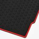 Car Floor Mats Custom Fit for Mini Cooper F55 Hardtop 4 Door, F56 Hardtop 2 Door & F57 Convertible Black Red Rubber All Weather Protection Auto Floor Liners(Set of 2 Front Mats)