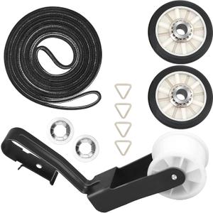4392065 Dryer Repair Kit with 341241 Dryer Belt 691366 Idler Pulley 349241T Drum Roller Replacement for Whirlpool Kenmore Maytag Amana Dryer Parts, Replaces AP6010582 WP691366 AP3131942, wed4815ew1