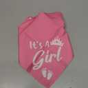 It's a Girl Gender Reveal Baby Announcement Dog Bandana Pink Pet Scarf Accessories for Dog Lover Pregnancy Reveal Ideas