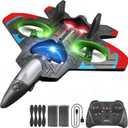 4DRC V32 Foam RC Planes Remote Control Airplanes for Kids Adults 8-16, RC Airplane Drone Helicopter with Light, 360 Flip Fighter Jet Toys, Stunt Roll, Airplane Toy Gifts for Kids Adults Beginners