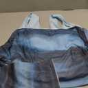 Women's Y2K 2 in 1 Off Shoulder Tops Tie Dye Floral Sheer Mesh Ruched Bell Sleeve Crop Tank Top Asymmetrical T Shirts Small