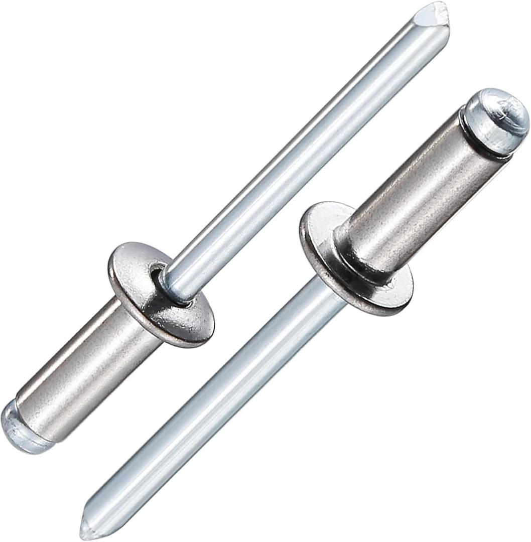 Wensilon (150Pcs) 1/4" X 1/2" Stainless Steel Blind Pro Rivets, Steel Handle And Stainless Steel Mandrel
