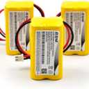 (3-Pack) 4.8V 800mAh Ni-CD Battery Replacement for Emergi-Lite BL93NC487, Exit Light Co BAA-48R, Interstate NIC0186, Dantona Custom-43, OSI OSA-126, Lithonia ELB-CS06 Emergency Exit Lights