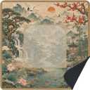 Traditional Chinoiserie Mahjong Mat 31.5x31.5in