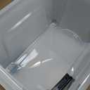 IRIS USA 32 Qt Stackable Plastic Storage Bins with Lids, 4 Pack - BPA-Free, Made in USA - See-Through Organizing Solution, Latches, Durable Nestable Containers, Secure Pull Handle - Clear