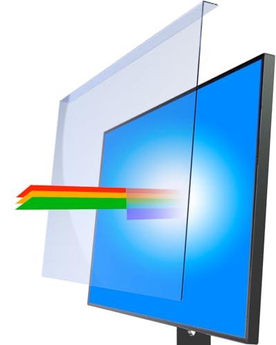 viseNOVA 1-Pack Anti Blue Light Screen Protector for 23, 23.6, 23.8 and 24 Inches Computer Monitor Hanging Type Blue Light Blocking Filter Anti Scratch Eye Protection Shield for Desktop Computer 547mm*320mm