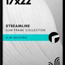 Americanflat 17x22 Picture Frame with Polished Plexiglass - Streamline Collection - Thin Border Picture Frame for Wall Display - Hanging Hardware Included - Black