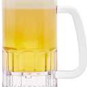 G.E.T. Shatter-Resistant Plastic Beer Mug / Stein, 12 Ounce, BPA Free , 00084-1-SAN-CL (Set of 12)