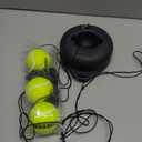 Hikeen Premium Tennis Trainer Rebound with Metal Base,Portable Solo Tennis Trainer Set with 3 Highly Elastic String Balls,Tennis Practice Equipment for Adult Kids an Beginners
