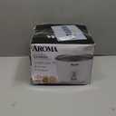 AROMA Rice Cooker, 3-Cup (Uncooked) / 6-Cup (Cooked), Small Rice Cooker, Oatmeal Cooker, Soup Maker, Auto Keep Warm, 1.5 Qt, White, ARC-363NG