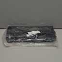 Purple Q Crafts Plastic Bag with Die Cut Handle Bag 15"x18" Black Plastic Merchandise Bags 100 Pack for Retail, Gifts, Trade Show and More