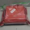 Feifeiya 30 Pcs Small Paper Gift Bags with Ribbon Handles 7.87 x 3.54 x 7.09 Valentine's Day Reusable Goodie Candy for Birthday Bridal Baby Shower Party Favors Wrap(Red)