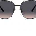 Trendy Cateye Aviator Gradient Sunglasses For Women Men Vintage Metal Sun Glasses