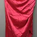 Women's Satin High Waist Hidden Elasticized Waistband Flared Casual A Line Midi Skirt, L
