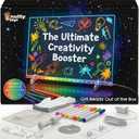 Nutty Toys Magic LED Drawing Board - 10 Light Up Modes - XL 16" Dry Erase Glow Note Doodle Pad - Pens, Adapter & Accessories incl., Top Birthday & Easter Gifts 2026 for Kids, Girls, Boys & Teens