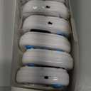 6 Pack Small Digital Kitchen Timer Magnetic Back and ON/Off Switch,Minute Second Count Up Countdown, White