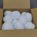 50 PCS 3 Inch Fake Snowballs,Artificial Snow Fight Balls White Realistic Snowball for Kids,Winter Christmas Decorations,Indoor Outdoor Throwing Games,Party Gifts