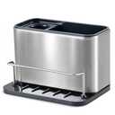 Sponge Holder for Kitchen Sink: Stainless Steel Sink Caddy for Brush Kitchen Accessories