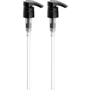 Liter 33.8 oz Shampoo Conditioner Pumps Fits Salon Brand Bottles, 2-Pack Pump Top Dispenser Compatible with 1-inch Neck Diameter Bottles (Black)