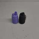 Collapsible Water Bottles Travel water bottle Sports Portable Sport Water Bottle Reusable Water Bottles comes with mountaineering Buckle 500ml silicone Water-proof camping water bottle (Purple+Grey)