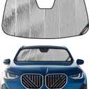 Pigenius Windshield Sun Shade for BMW X3 (G45) 2025-2026, Fits xDrive30 M50, Reversible Silver/Black