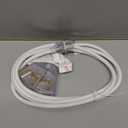 YOJOE 3-Outlets Indoor Outdoor Extension Cord with Lighted End, 3 Prong 13A Weatherproof Power Cord, 16 Gauge Heavy Duty 8 ft White Extension Cord Multiple Outlets, 16/3 SJTW UL Listed