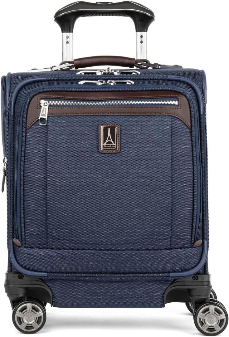 Travelpro Platinum Elite Underseat Spinner Tote Bag with USB Port, True Navy, 16-Inch