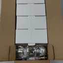 Brushed Nickel Door Knobs Interior Keyless Knob, Privacy Door Knob with Lock, 5 Pack Door Locks for Bedrooms Bathroom, Reversible for Left/Right Door Handle