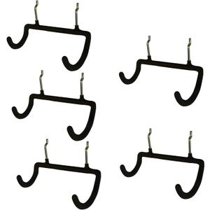 5PCS Pegboard Drill Holder with Double Hooks and Accessories Bag for Power Tools
